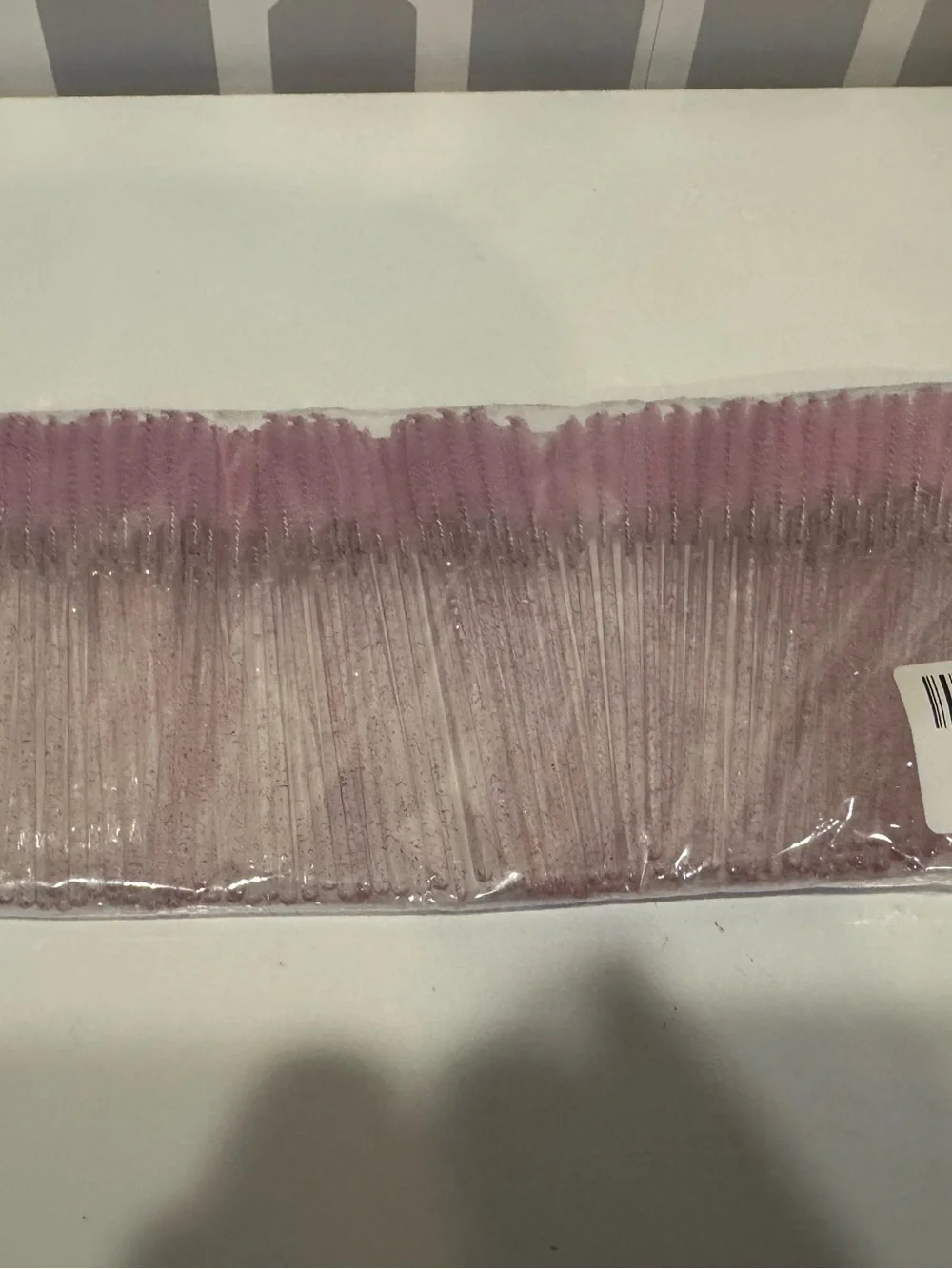 New i-Laesh Glitter Spoolies Disposable Eyelash Brush - Pink - 100PCS